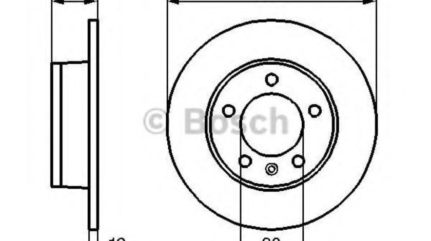 Disc frana RENAULT MASTER II bus (JD) (1998 - 2010) BOSCH 0 986 478 970 piesa NOUA