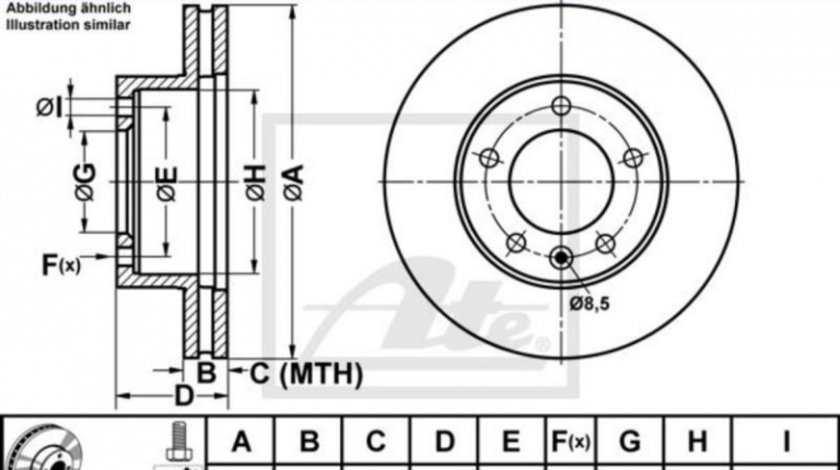 Disc frana Renault MASTER III caroserie (FV) 2010-2016 #2 0986479716