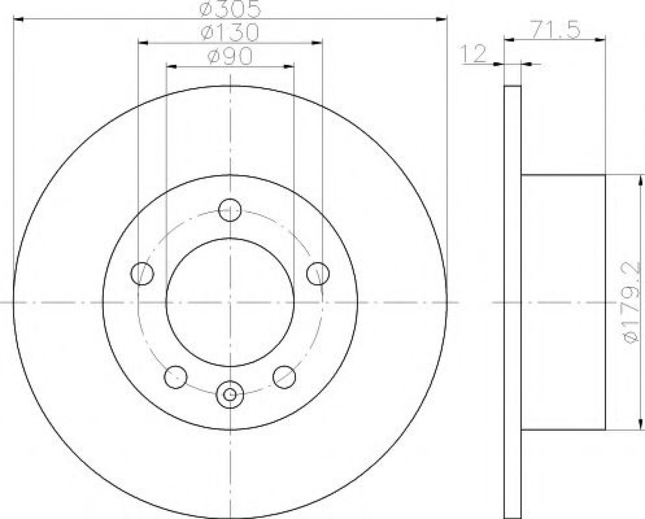 Disc frana RENAULT MASTER III caroserie (FV) (2010 - 2016) TEXTAR 92228700 piesa NOUA