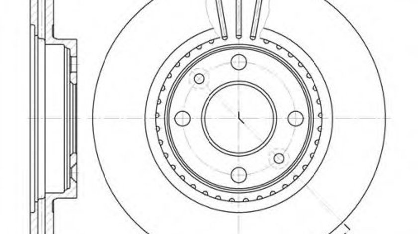 Disc frana RENAULT MEGANE I Break (KA0/1) (1999 - 2003) REMSA 6144.10 piesa NOUA