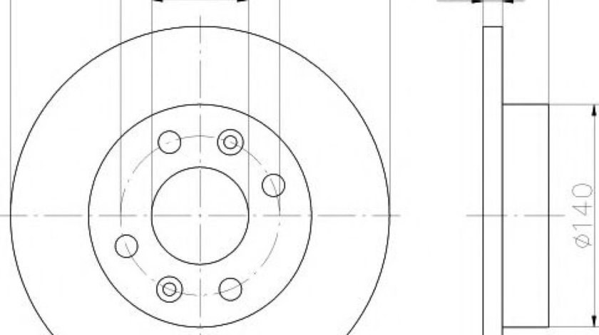 Disc frana RENAULT MEGANE I Classic (LA0/1) (1996 - 2006) TEXTAR 92036103 piesa NOUA