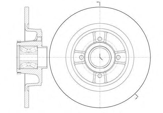 Disc frana RENAULT MEGANE I Classic (LA0/1) (1996 - 2006) REMSA 6698.20 piesa NOUA