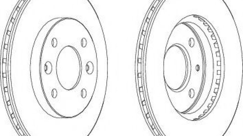 Disc frana RENAULT MEGANE I Classic (LA0/1) (1996 - 2006) FERODO DDF158 piesa NOUA