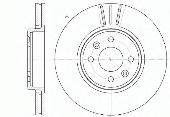 Disc frana RENAULT MEGANE I Scenic (JA0/1) (1996 - 2001) REMSA 6583.10 piesa NOUA