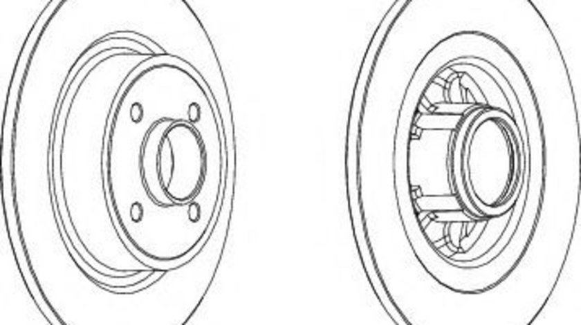 Disc frana RENAULT MEGANE I Scenic (JA0/1) (1996 - 2001) FERODO DDF1381 piesa NOUA