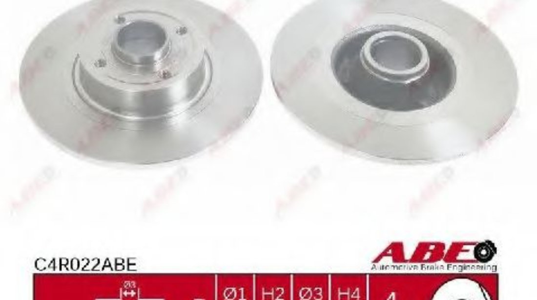 Disc frana RENAULT MEGANE II Grandtour (KM0/1) (2003 - 2012) ABE C4R022ABE piesa NOUA