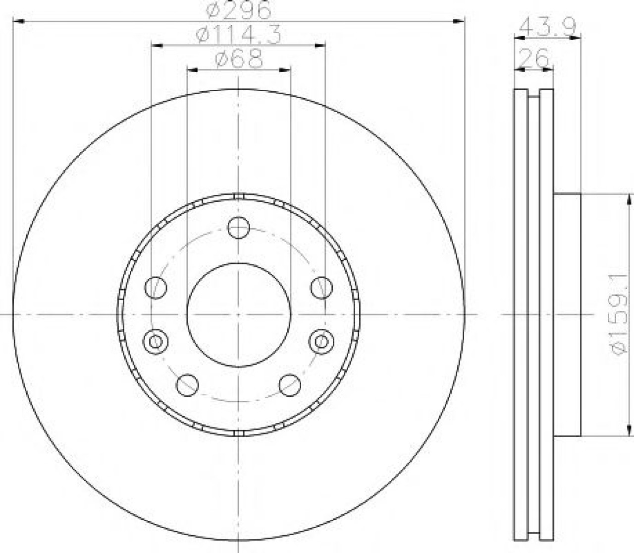 Disc frana RENAULT MEGANE III Hatchback (BZ0) (2008 - 2016) TEXTAR 92195603 piesa NOUA