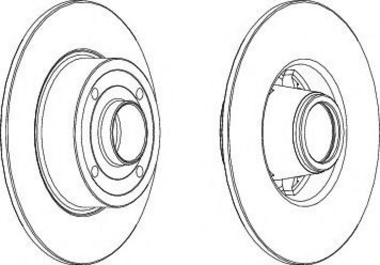 Disc frana RENAULT MODUS / GRAND MODUS (F/JP0) (2004 - 2016) FERODO DDF1369C-1 piesa NOUA