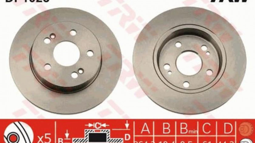 Disc frana Renault SCENIC I (JA0/1_) 1999-2003 #2 08564510