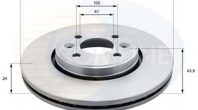 Disc frana RENAULT SCENIC I (JA0/1) (1999 - 2003) COMLINE ADC1517V piesa NOUA