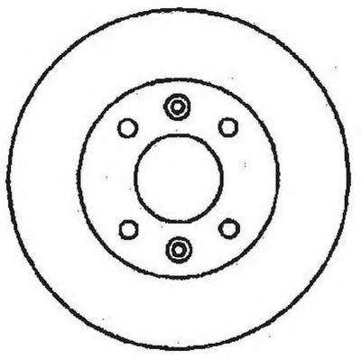 Disc frana RENAULT SYMBOL II (LU1/2) (2008 - 2013) JURID 561235JC piesa NOUA