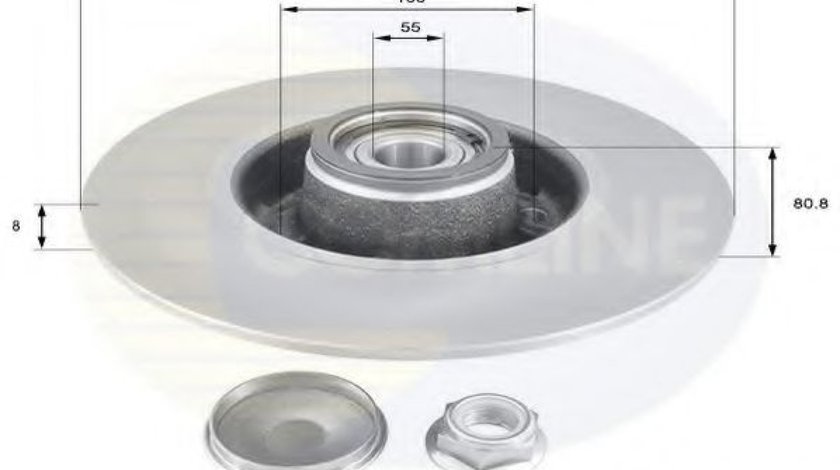 Disc frana RENAULT SYMBOL II (LU1/2) (2008 - 2013) COMLINE ADC3010 piesa NOUA