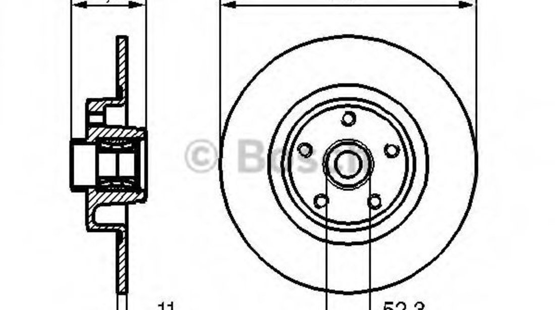 Disc frana RENAULT VEL SATIS (BJ0) (2002 - 2016) BOSCH 0 986 479 276 piesa NOUA