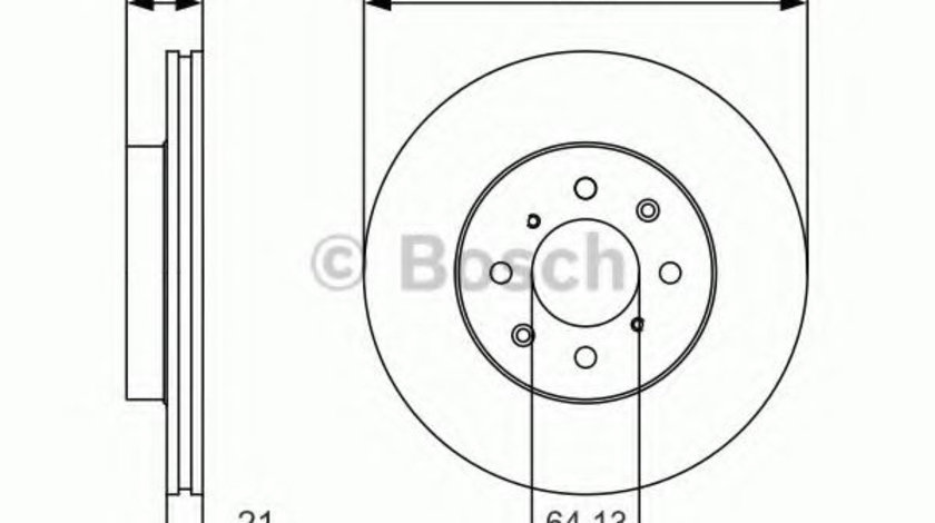 Disc frana ROVER 25 (RF) (1999 - 2005) BOSCH 0 986 479 R80 piesa NOUA