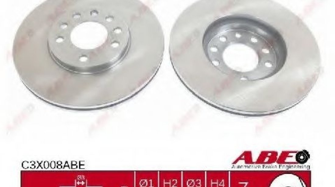 Disc frana SAAB 9-3 Cabriolet (YS3D) (1998 - 2003) ABE C3X008ABE piesa NOUA