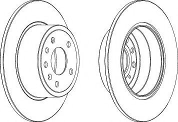 Disc frana SAAB 9-3 (YS3D) (1998 - 2003) FERODO DDF811 piesa NOUA