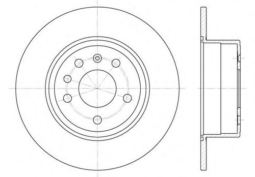 Disc frana SAAB 9-3 (YS3D) (1998 - 2003) REMSA 6487.00 piesa NOUA