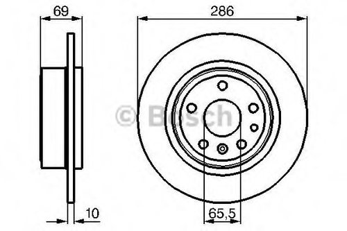 Disc frana SAAB 9-5 Combi (YS3E) (1998 - 2009) BOSCH 0 986 478 478 piesa NOUA