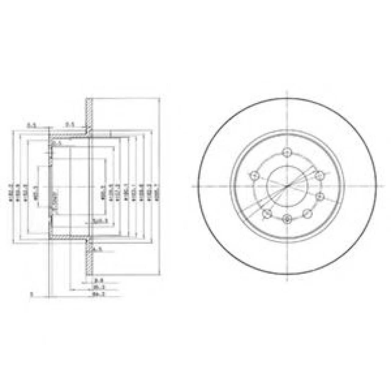 Disc frana SAAB 9-5 Combi (YS3E) (1998 - 2009) DELPHI BG3274 piesa NOUA