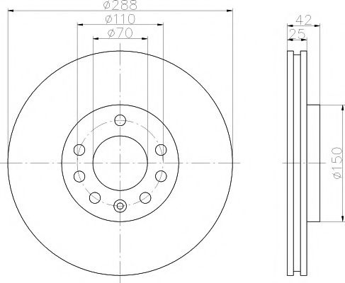 Disc frana SAAB 9-5 Combi (YS3E) (1998 - 2009) TEXTAR 92075603 piesa NOUA