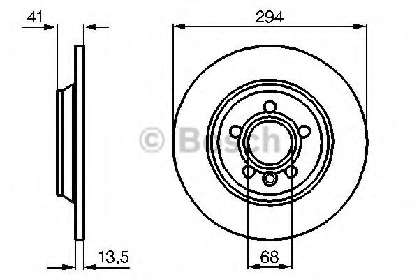 Disc frana SEAT ALHAMBRA (7V8, 7V9) (1996 - 2010) BOSCH 0 986 478 569 piesa NOUA