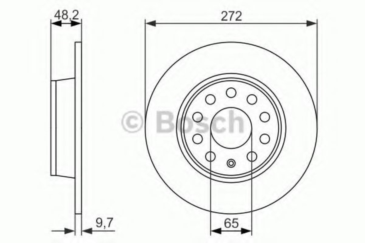 Disc frana SEAT ALTEA (5P1) (2004 - 2016) BOSCH 0 986 479 C20 piesa NOUA