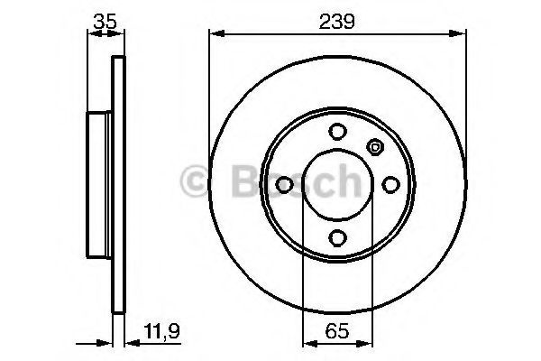 Disc frana SEAT CORDOBA (6K1, 6K2) (1993 - 1999) BOSCH 0 986 478 011 piesa NOUA