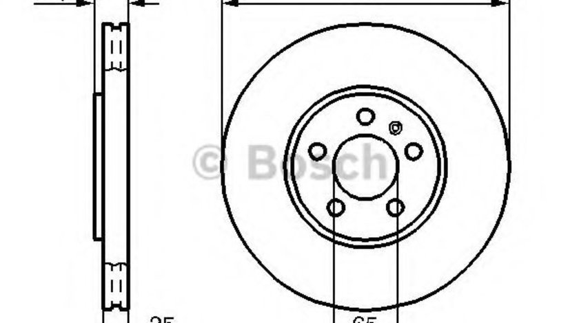 Disc frana SEAT CORDOBA (6L2) (2002 - 2009) BOSCH 0 986 478 867 piesa NOUA