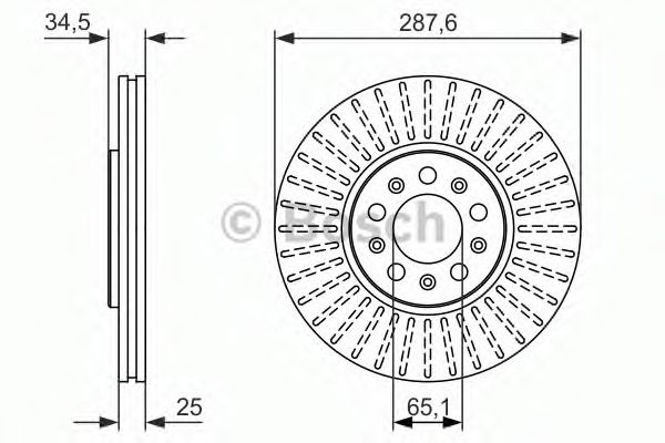 Disc frana SEAT CORDOBA (6L2) (2002 - 2009) BOSCH 0 986 479 914 piesa NOUA