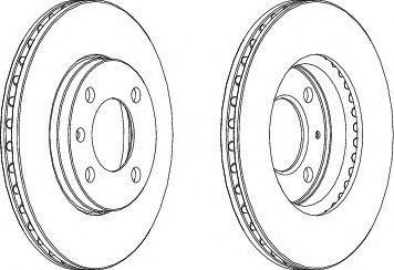 Disc frana SEAT CORDOBA Vario (6K5) (1999 - 2002) FERODO DDF175 piesa NOUA