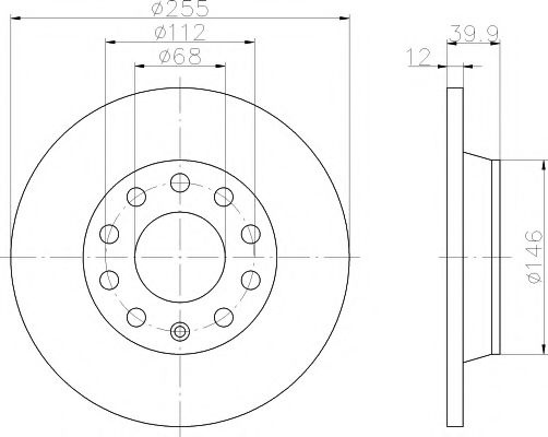 Disc frana SEAT EXEO (3R2) (2008 - 2016) TEXTAR 92106303 piesa NOUA