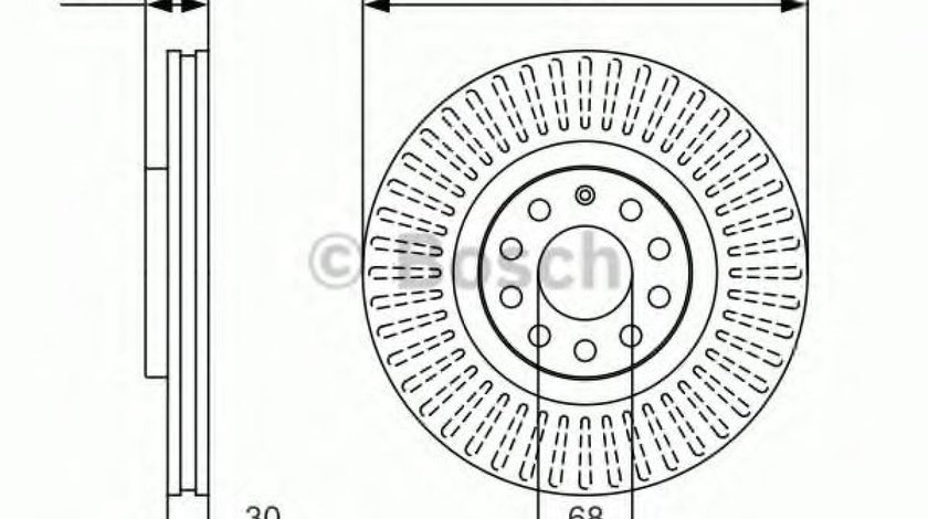 Disc frana SEAT EXEO ST (3R5) (2009 - 2016) BOSCH 0 986 479 S30 piesa NOUA