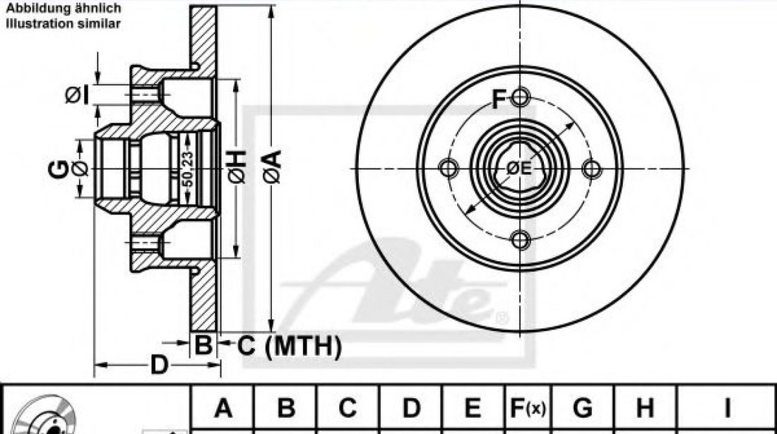 Disc frana SEAT IBIZA II (6K1) (1993 - 1999) ATE 24.0110-0111.1 piesa NOUA