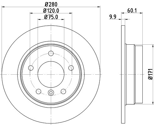 Disc frana SEAT IBIZA II (6K1) (1993 - 1999) KRIEGER 0950004097 piesa NOUA