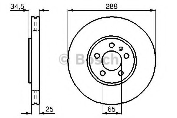 Disc frana SEAT IBIZA V (6J5, 6P1) (2008 - 2016) BOSCH 0 986 478 867 piesa NOUA