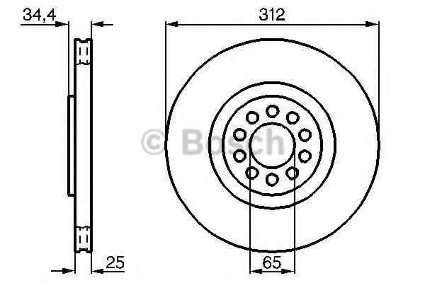 Disc frana SEAT LEON (1M1) (1999 - 2006) BOSCH 0 986 478 467 piesa NOUA