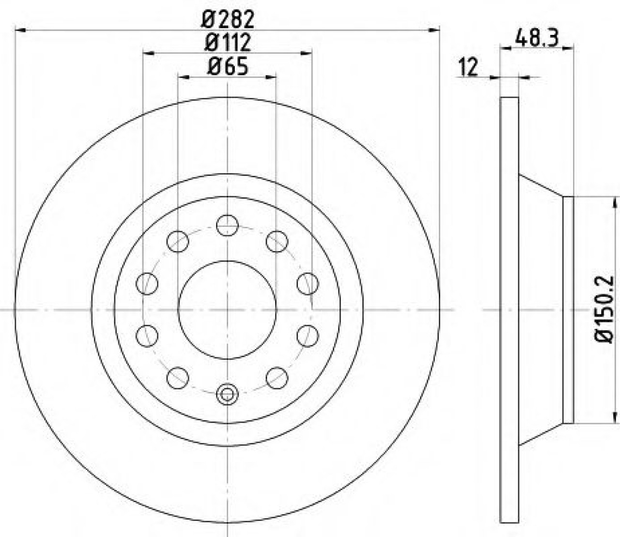 Disc frana SEAT LEON (1P1) (2005 - 2012) TEXTAR 92140803 piesa NOUA