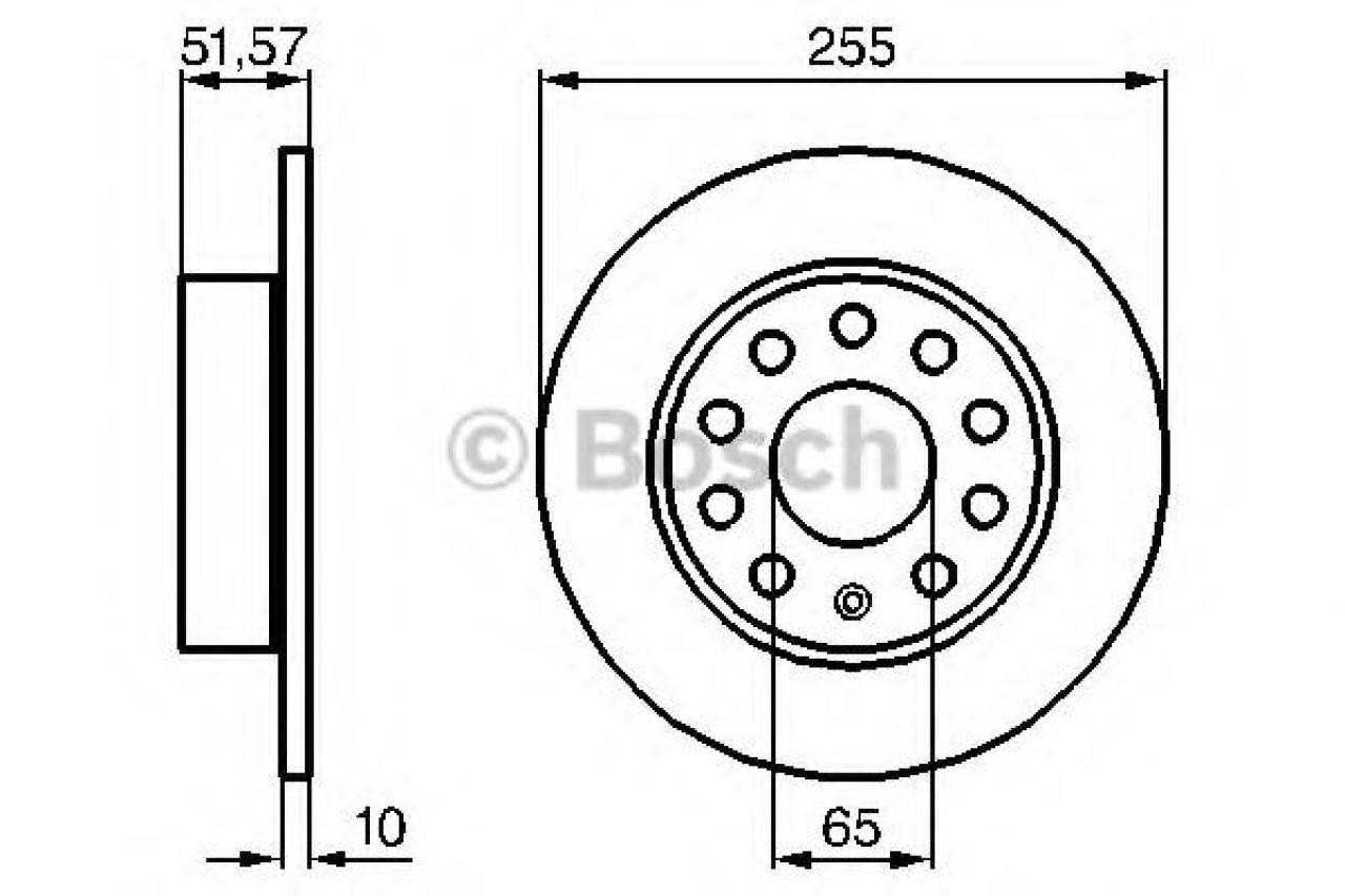 Disc frana SEAT LEON (5F1) (2012 - 2016) BOSCH 0 986 479 099 piesa NOUA