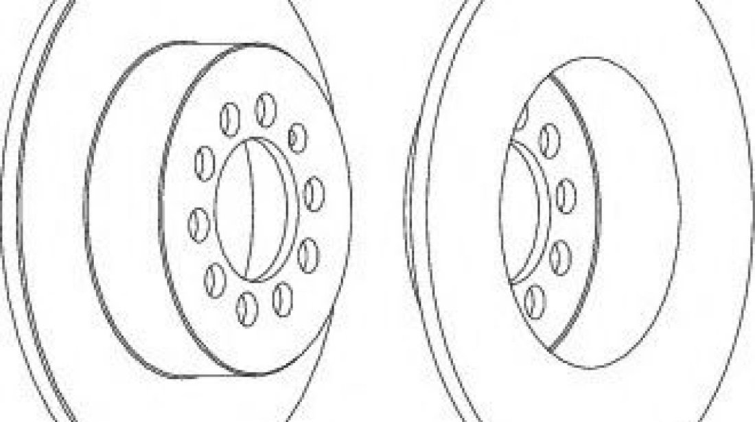 Disc frana SEAT LEON SC (5F5) (2013 - 2016) FERODO DDF1224 piesa NOUA