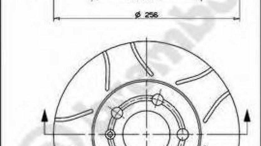 Disc frana SEAT TOLEDO II (1M2) (1998 - 2006) BREMBO 09.7011.75 piesa NOUA