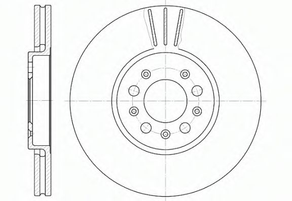 Disc frana SEAT TOLEDO II (1M2) (1998 - 2006) REMSA 6544.10 piesa NOUA