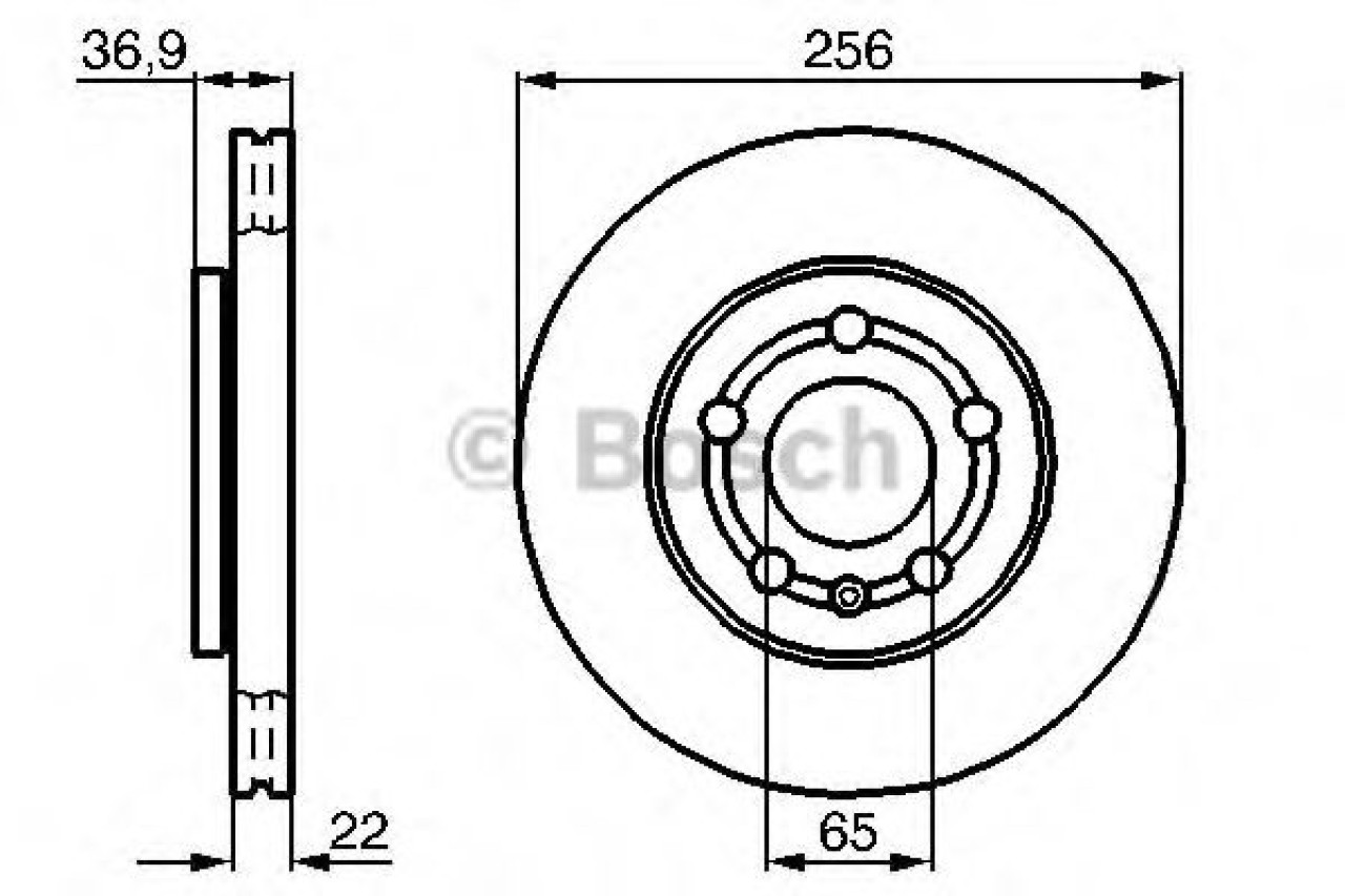 Disc frana SKODA FABIA I (6Y2) (1999 - 2008) BOSCH 0 986 478 853 piesa NOUA