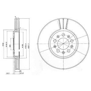 Disc frana SKODA FABIA II (2006 - 2014) KRIEGER 0950004297 piesa NOUA