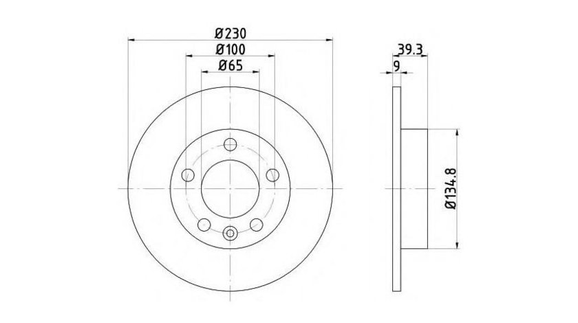 Disc frana Skoda FABIA Praktik 2001-2007 #3 08716510