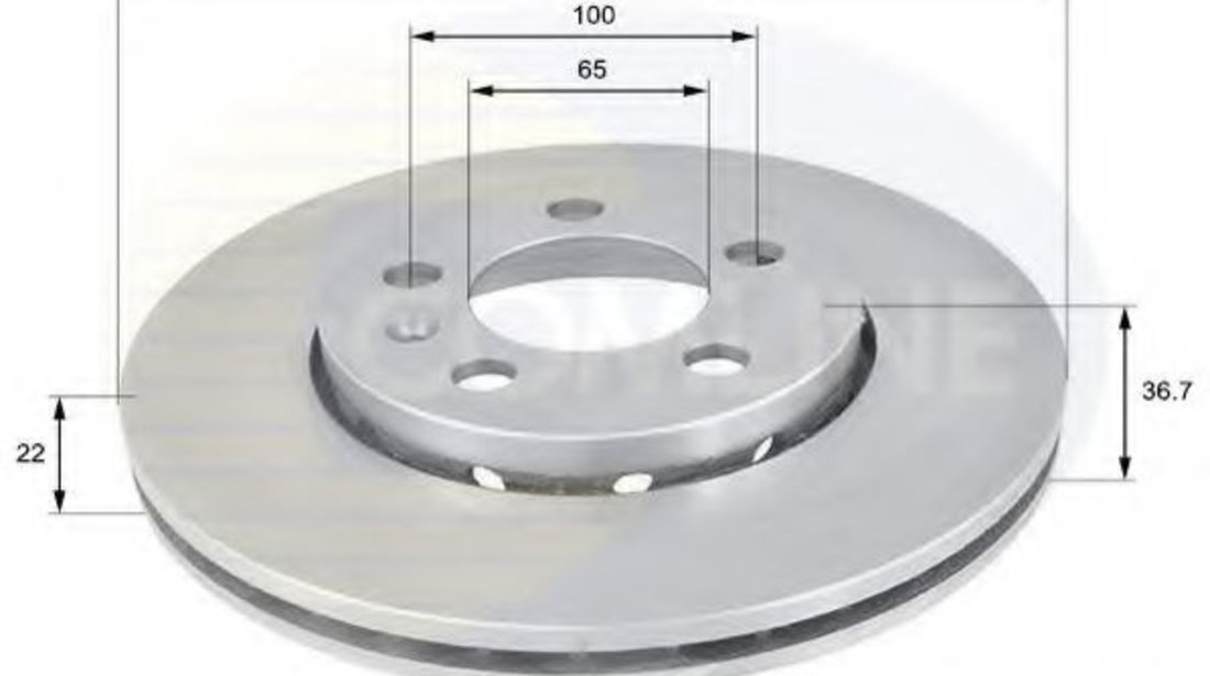 Disc frana SKODA OCTAVIA I (1U2) (1996 - 2010) COMLINE ADC1407V piesa NOUA