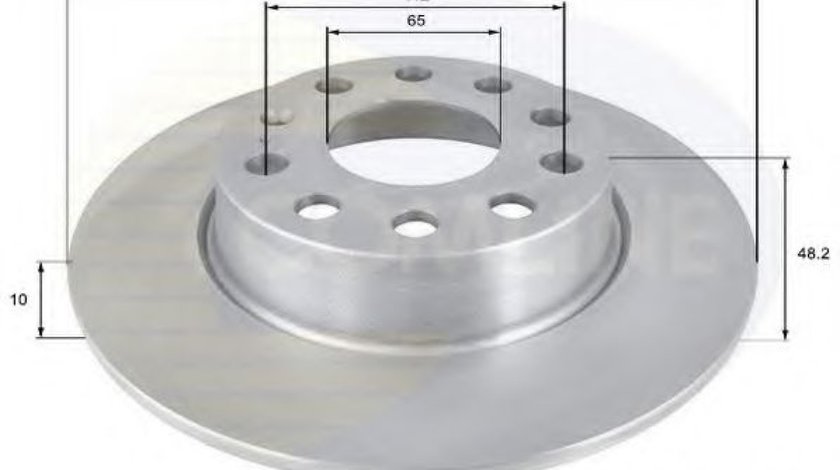 Disc frana SKODA OCTAVIA II (1Z3) (2004 - 2013) COMLINE ADC1497 piesa NOUA