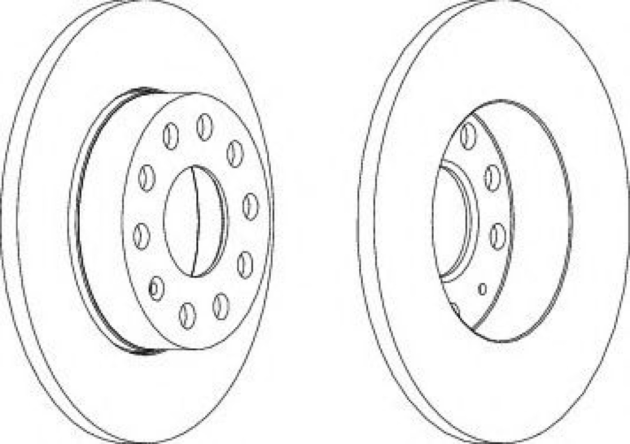 Disc frana SKODA SUPERB II (3T4) (2008 - 2015) FERODO DDF1276 piesa NOUA