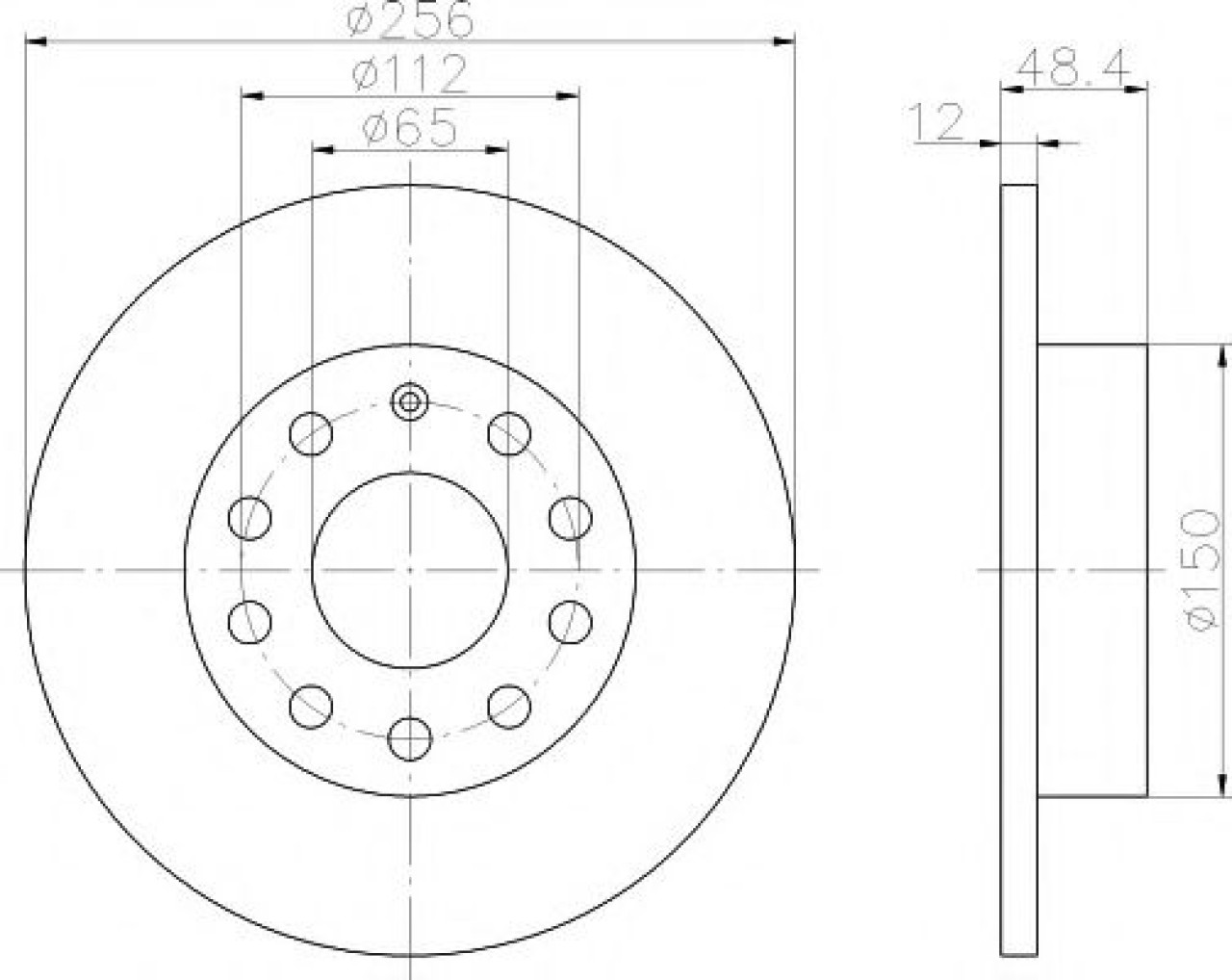 Disc frana SKODA SUPERB II Combi (3T5) (2009 - 2015) TEXTAR 92121103 piesa NOUA