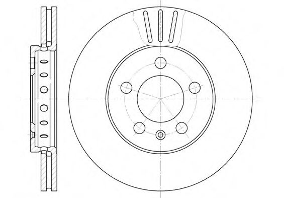 Disc frana SKODA YETI (5L) (2009 - 2016) REMSA 6545.10 piesa NOUA