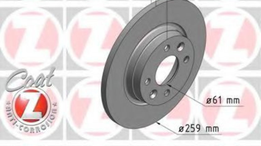 Disc frana SMART FORFOUR Hatchback (453) (2014 - 2016) ZIMMERMANN 470.2436.20 piesa NOUA